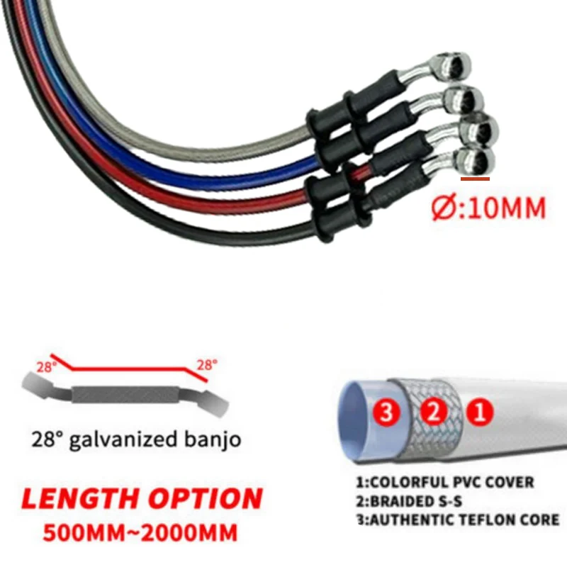 Kabel selang rem hidrolik sepe - Brake Line Motorcycle ulasan dan harga